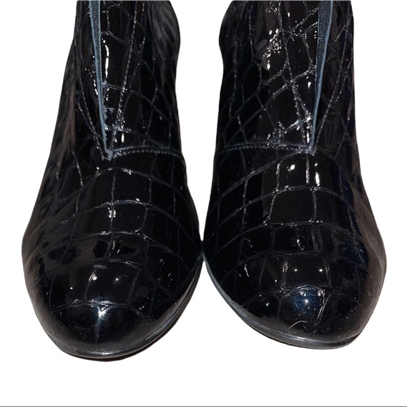NWOB Peter Kaiser Hamada Black Croc Patent High Top Trouser Shoes Size 37 - Picture 12 of 13